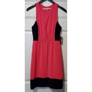 Rachel Roy Women's Bunched Racerback Tank Dress - V-Neck, Solid Color, Polyester/Elastane